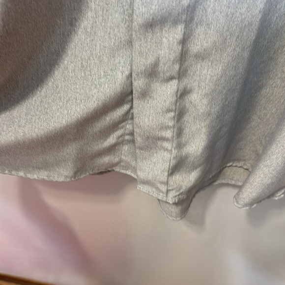 ELLIOTT Men’s Gray Button-Up Long Sleeve Collar Shirt Med 15-15.5 100% Polyester - Picture 13 of 16